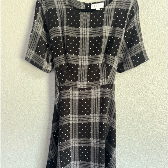 Dress Black/white by ELLE size Large . - Picture 4 of 4